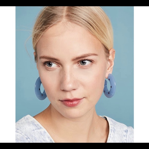 NWT Rachel comey hula hoop acrylic earrings - Picture 4 of 6